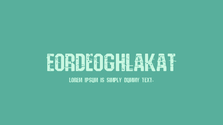 Eordeoghlakat Font Family