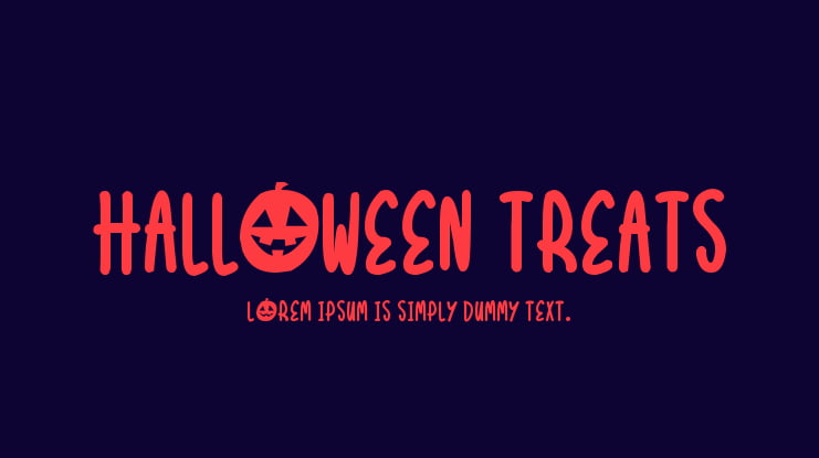 Halloween Treats Font Family