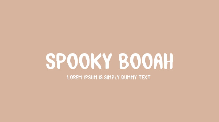 Spooky Booah Font