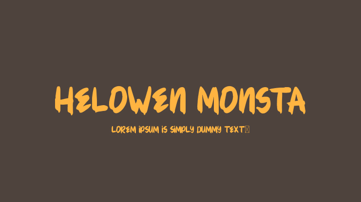 HELOWEN MONSTA Font