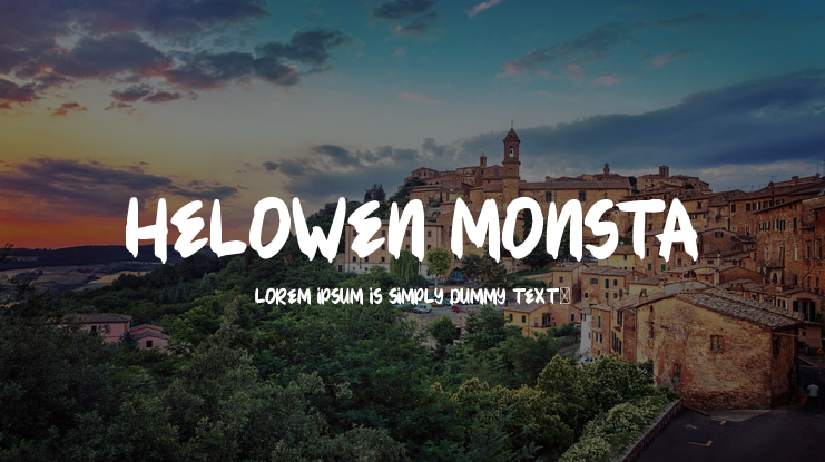 HELOWEN MONSTA Font