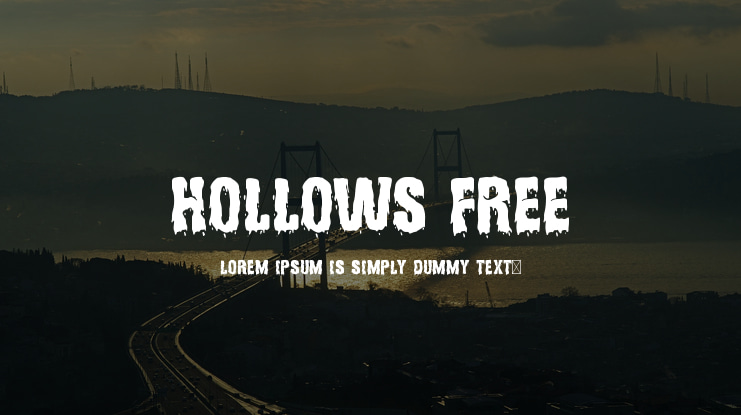 Hollows Free Font
