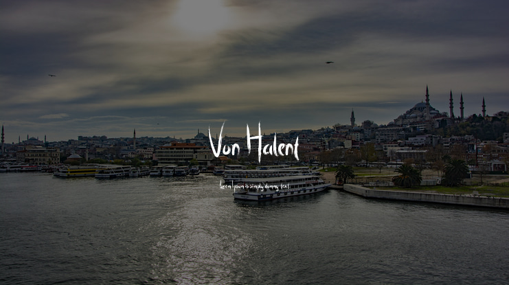 Von Halent Font