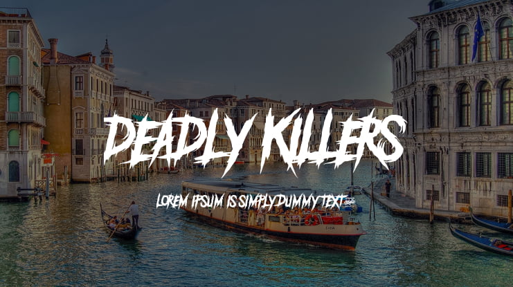 DEADLY KILLERS Font