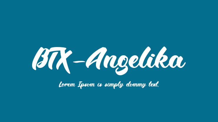 BTX-Angelika Font