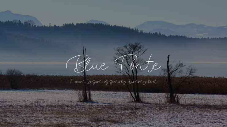 Blue Fonte Font