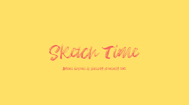 Sketch Time Font