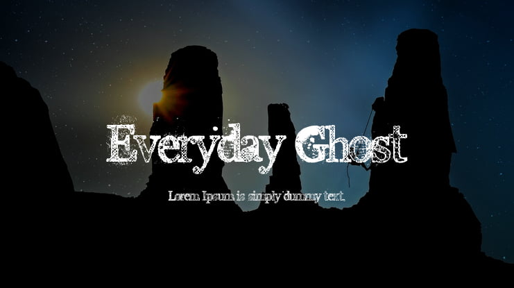 Everyday Ghost Font