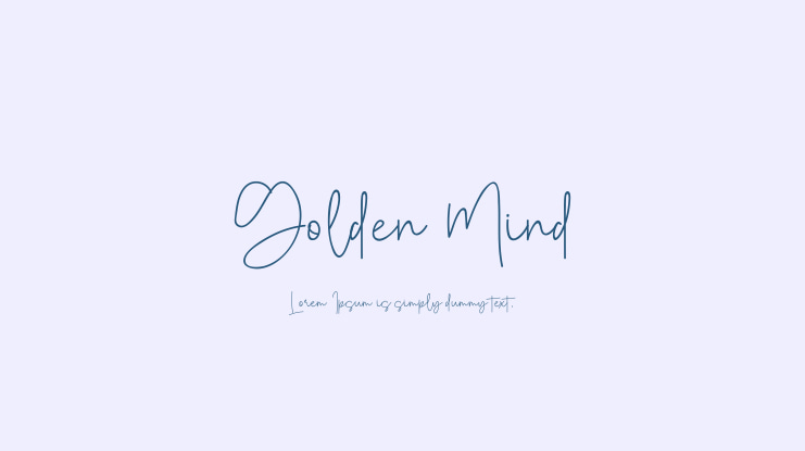 Golden Mind Font