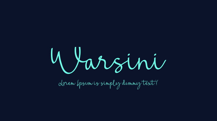 Warsini Font