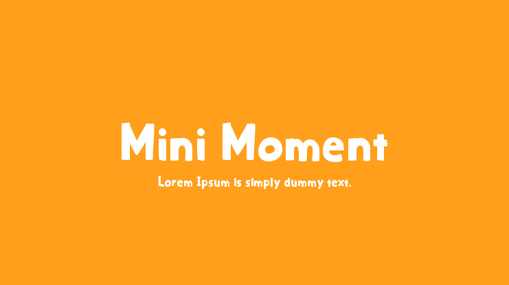 Mini Moment Font