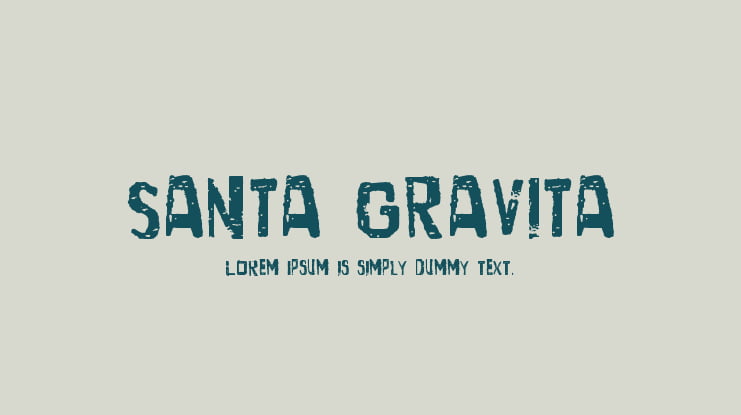 Santa Gravita Font Family