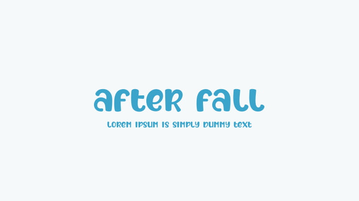 After Fall Font