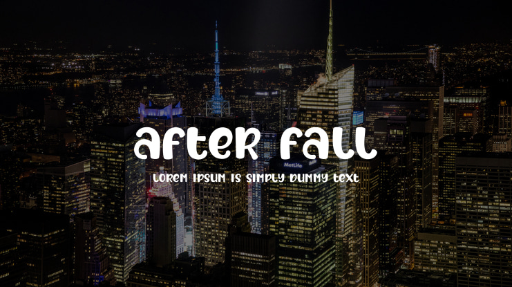After Fall Font
