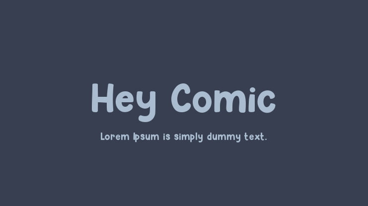 Hey Comic Font
