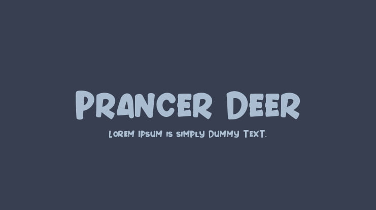 Prancer Deer Font