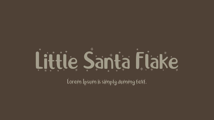 Little Santa Flake Font