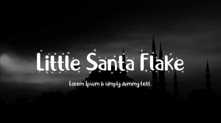 Little Santa Flake Font