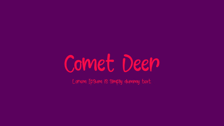 Comet Deer Font