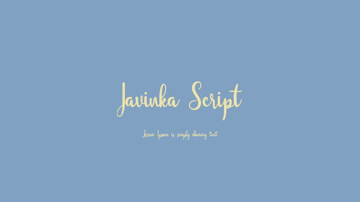 Javinka Script Font
