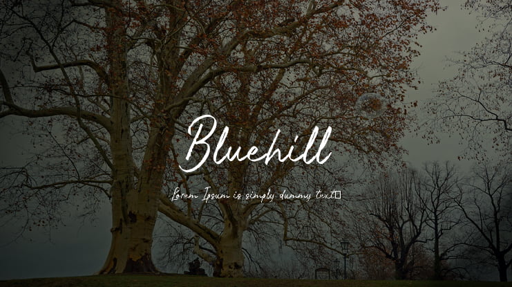 Bluehill Font