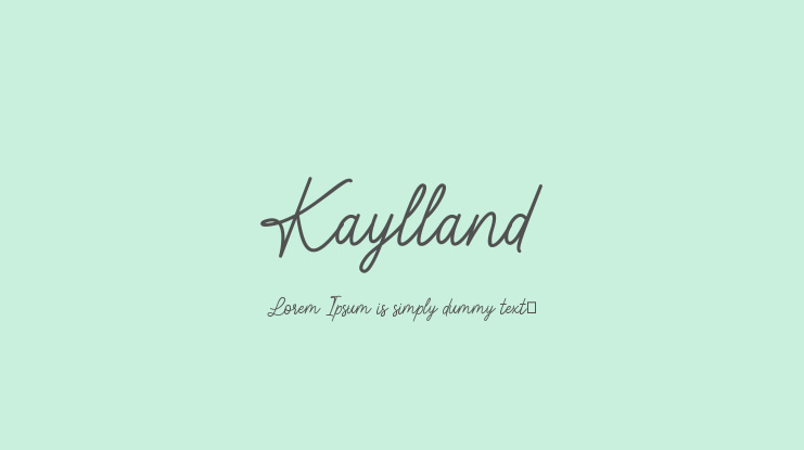 Kaylland Font