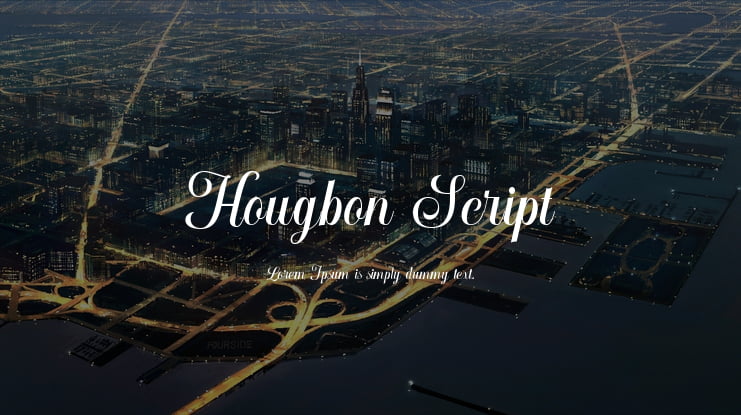 Hougbon Script Font