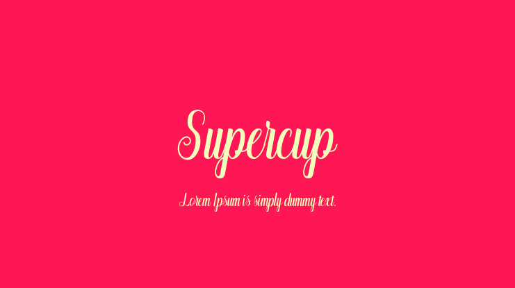 Supercup Font