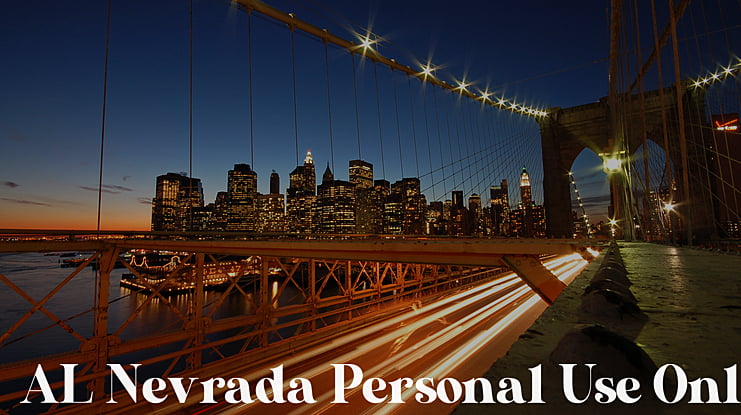 AL Nevrada Personal Use Only Font