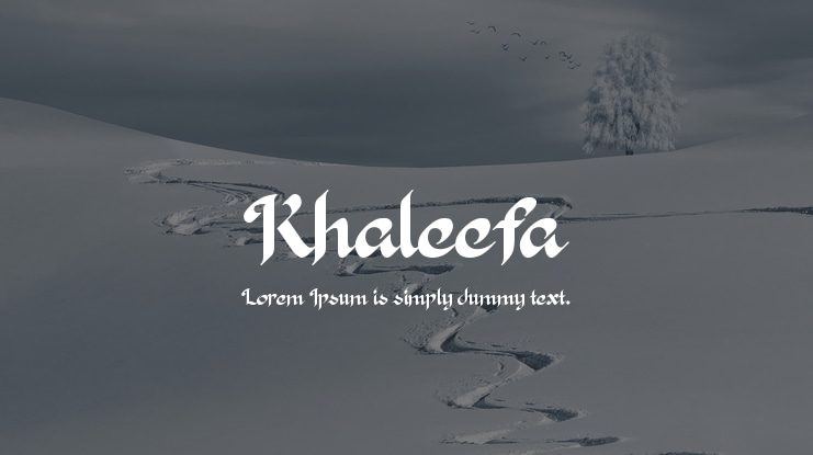 Khaleefa Font