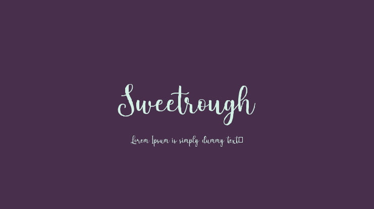 Sweetrough Font
