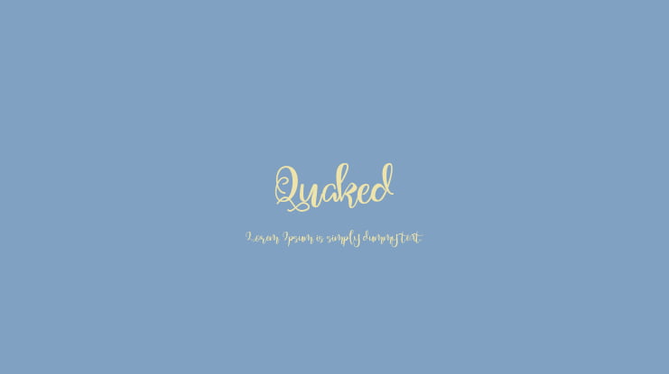 Quaked Font Family
