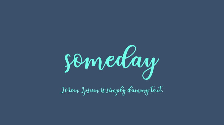 someday Font