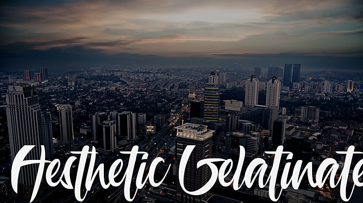 Aesthetic Gelatinate Font
