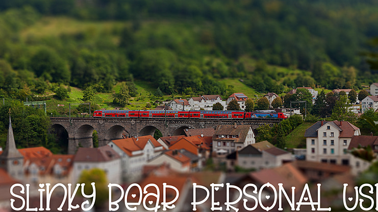 Slinky Bear PERSONAL USE Font