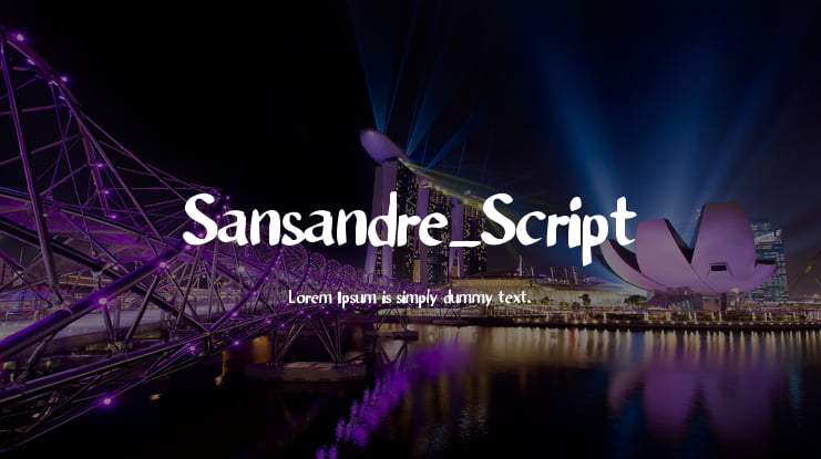 Sansandre_Script Font