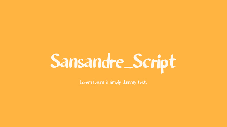 Sansandre_Script Font