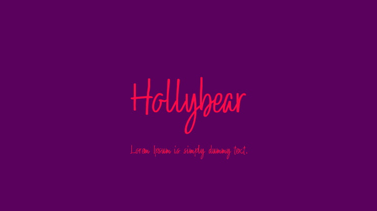 Hollybear Font