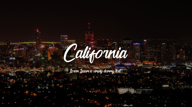 California Font Family