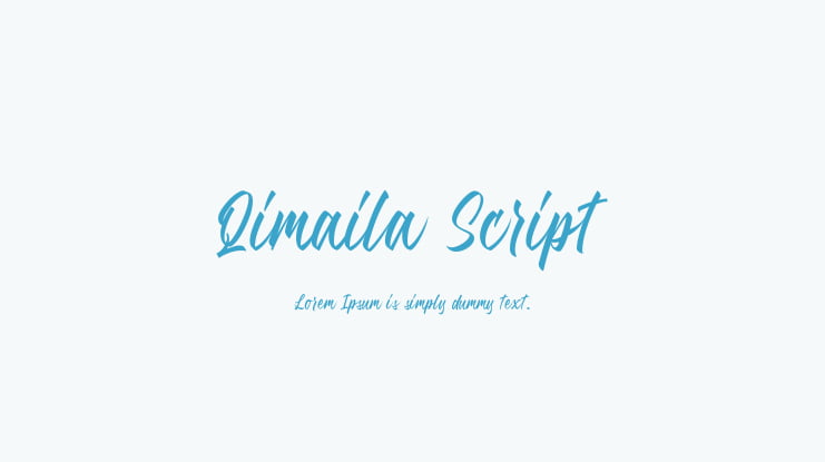 Qimaila Script Font