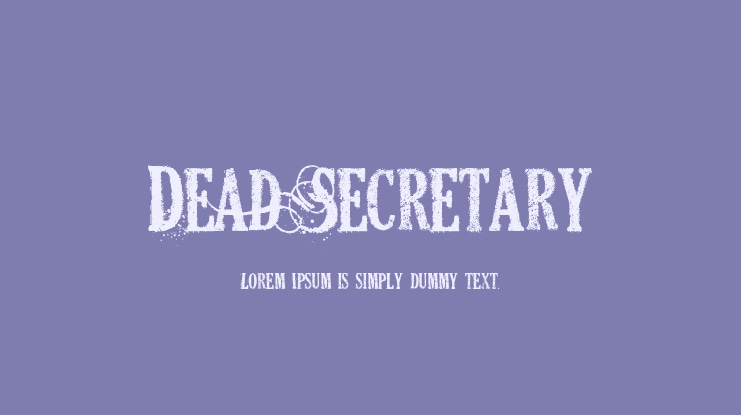 Dead Secretary Font