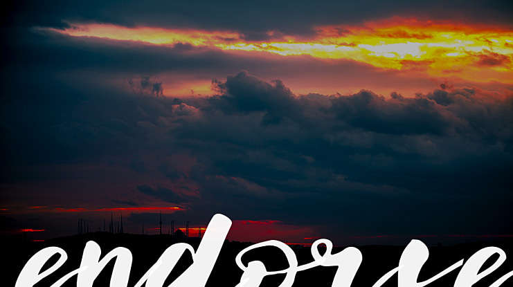 endorse Font