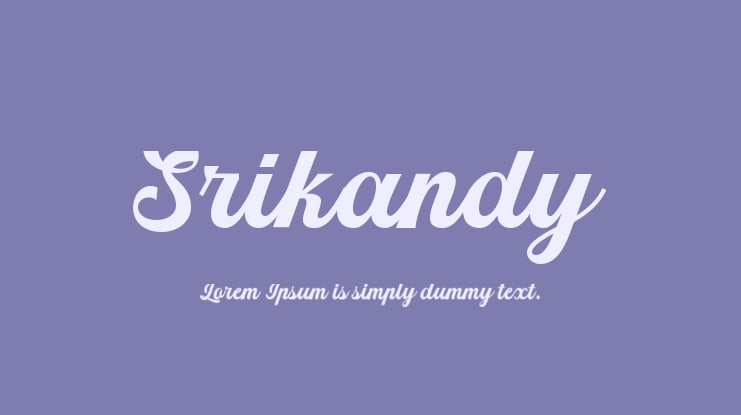 Srikandy Font