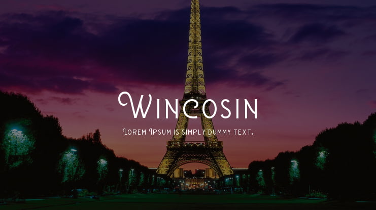 Wincosin Font Family