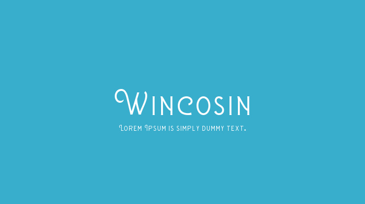 Wincosin Font Family