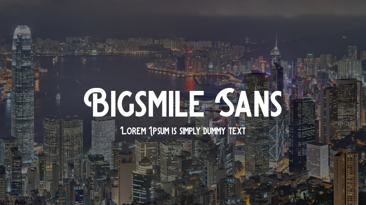 Bigsmile Sans Font
