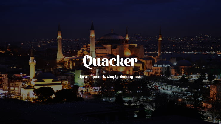 Quacker Font