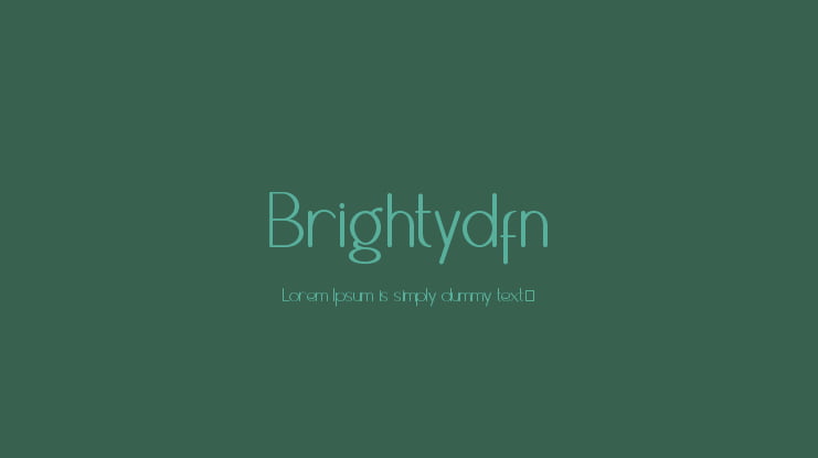 Brightydfn Font