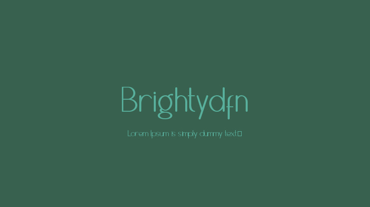 Brightydfn Font
