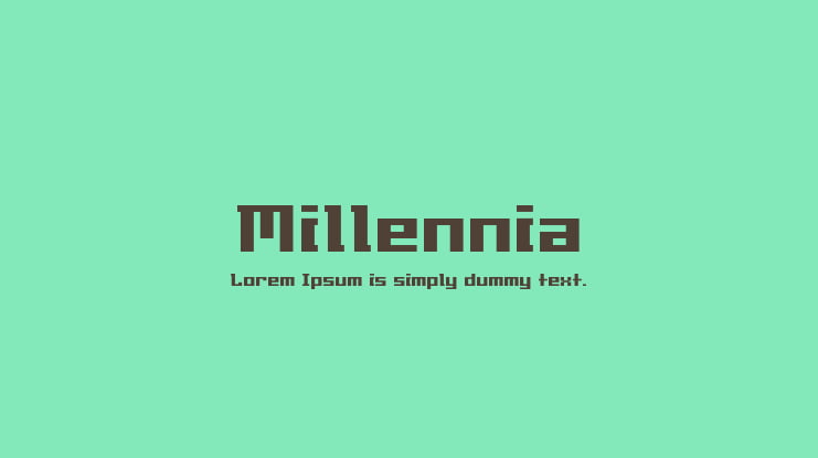 Millennia Font